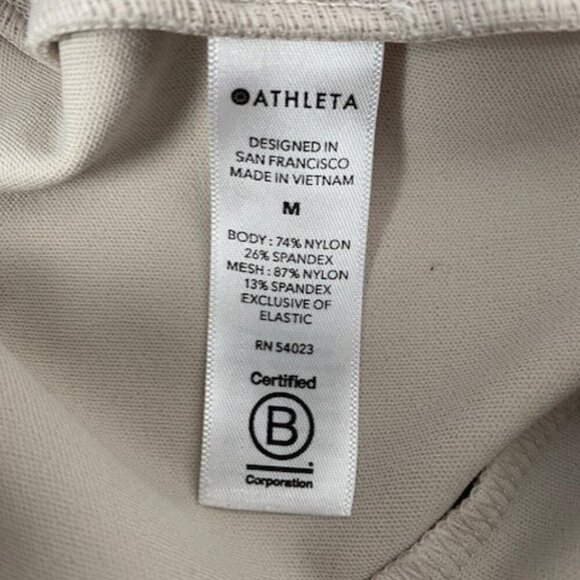 ATHLETA Venice High Rise Pintuck Cropped Pants Ivory Medium - Picture 11 of 11